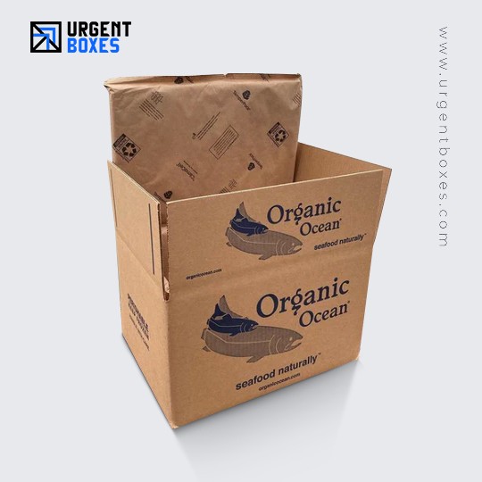 Wax Shipping Boxes for Seafood