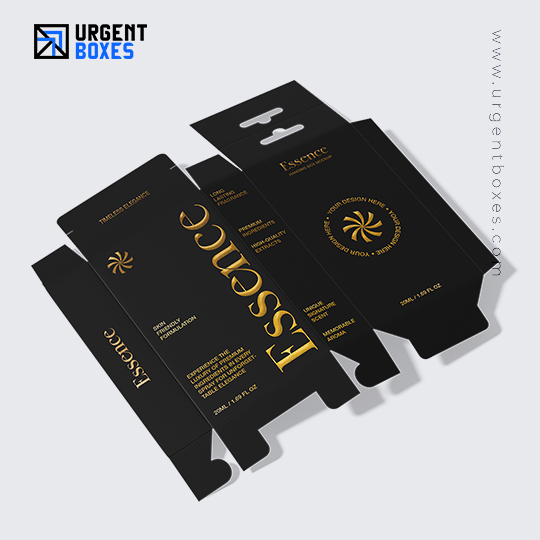 Urge Black Luxe Shoe Box with Gold Label Custom Black Leather Box with Gold Stamping Logo - PU  main image 3
