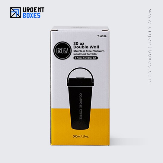 Printed tumbler boxes with custom logo