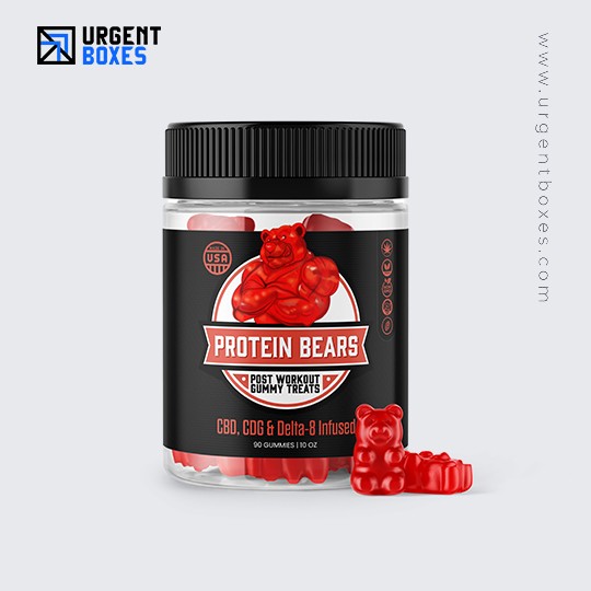 Custom printed CBD bottle labels with logo