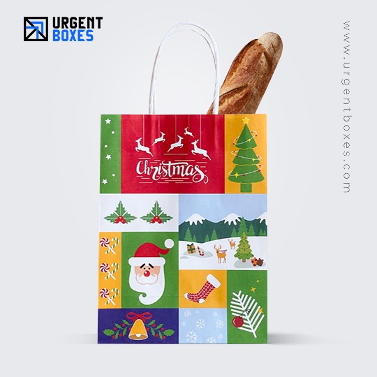 Printed Christmas Paper Bags