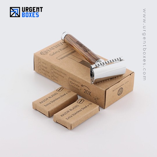 Premium Razor Packaging with Printed Logo