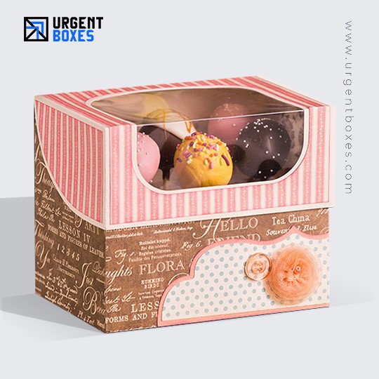 custom cake pop boxes with windows