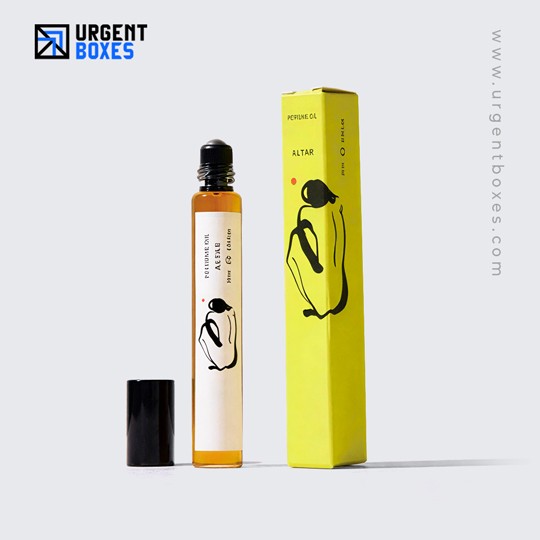 kraft rollerball perfume boxes