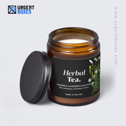 printed matte candle labels