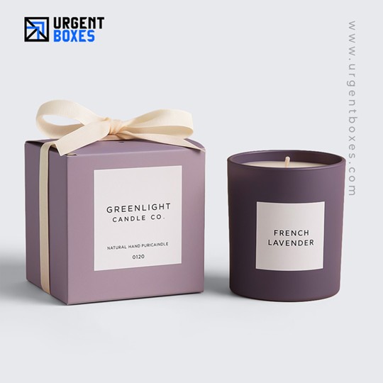 luxury candle boxes with ribbons