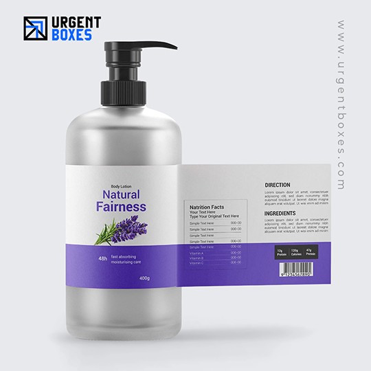 waterproof lotion labels