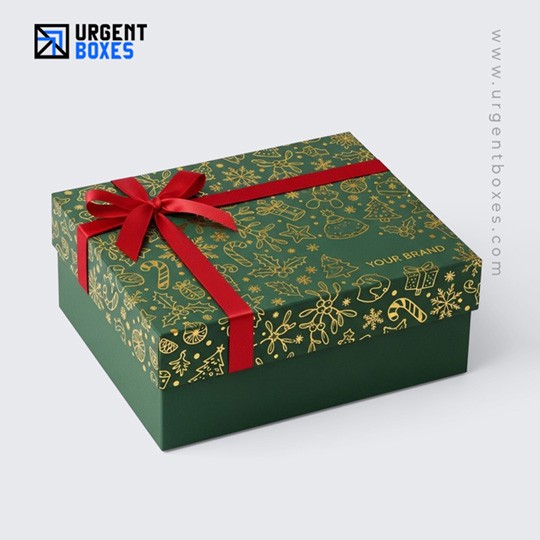printed Christmas gift boxes for apparel