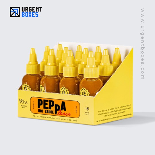 spicy sauce display packaging box