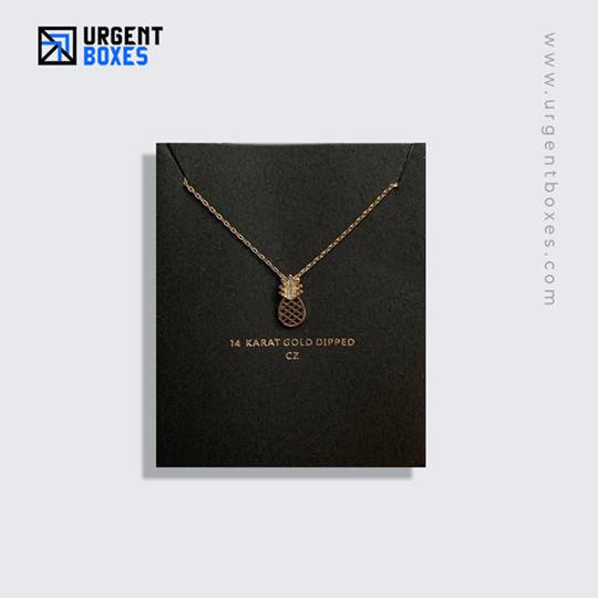 custom necklace display cards