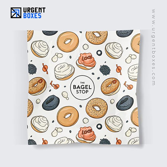 custom printed bagel paper