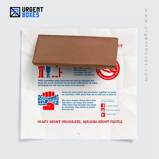 printed chocolate wrapping paper