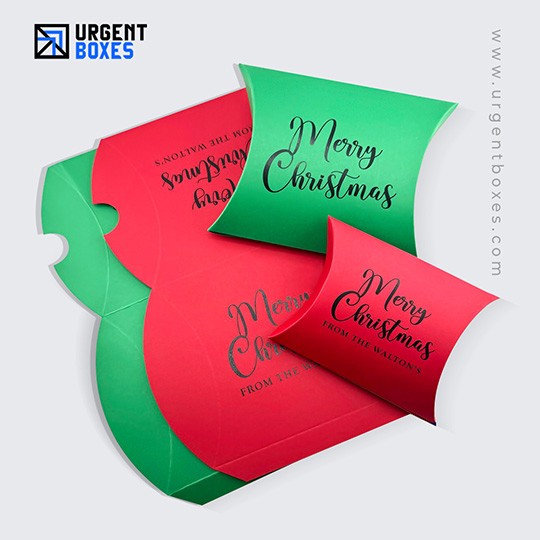 small Christmas pillow boxes