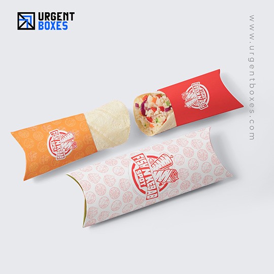 burrito takeaway  pillow style packaging