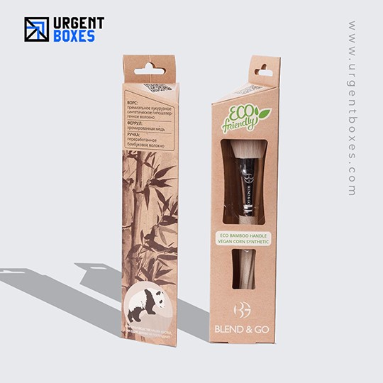kraft makeup brush packaging