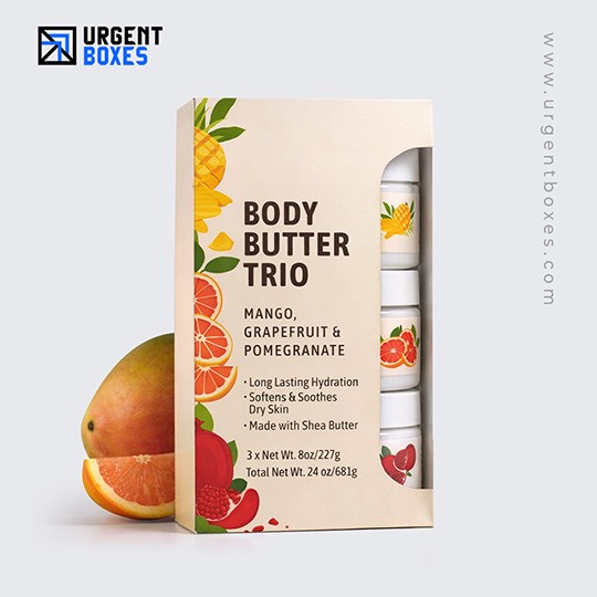 body butter boxes with window