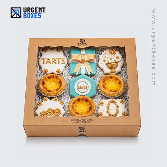 tart box die cut window packaging