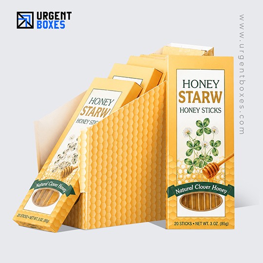 honey straw display boxes