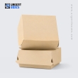 kraft single color Burger boxes