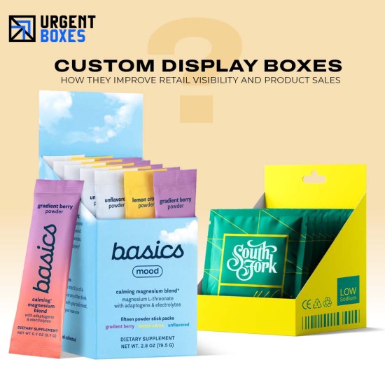 How Custom Display Boxes Boost Retail Shelf Visibility