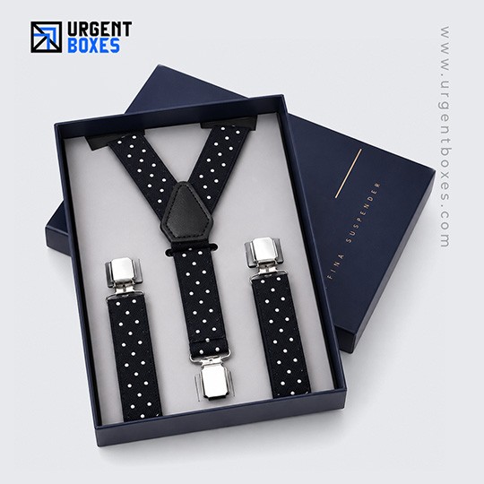 custom suspenders packaging boxes
