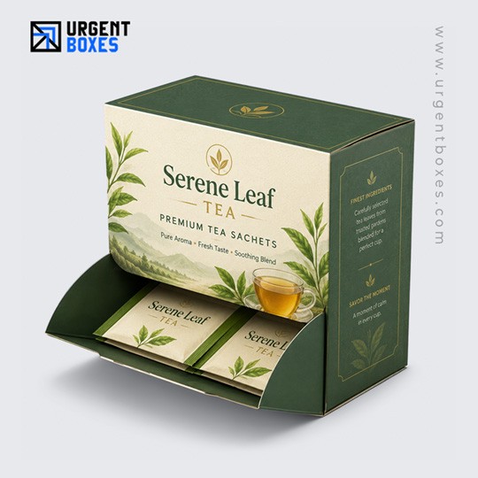 Urgent Boxes gravity dispenser packaging
