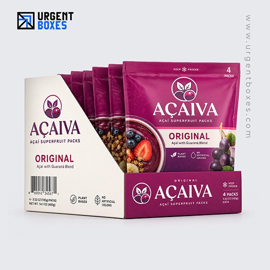 acai display packaging boxes