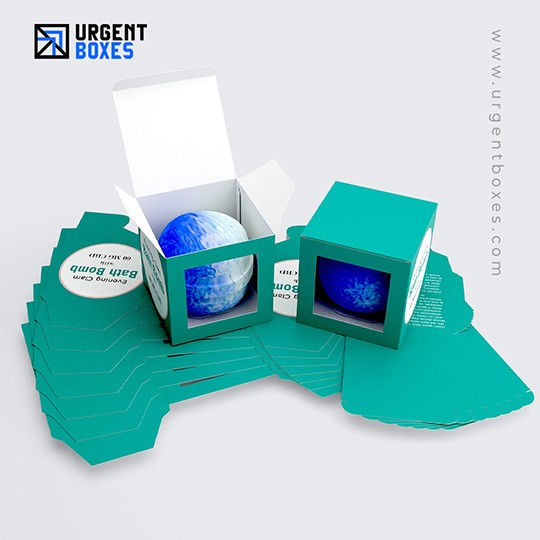 custom die cut bath bomb boxes