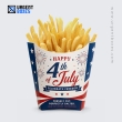 independence day fries box packaging
