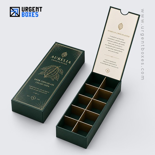 luxury rigid chocolate boxes empty