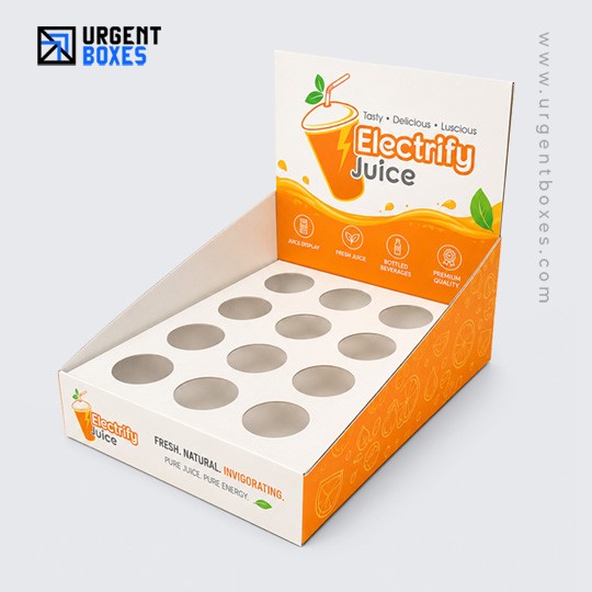 Bottle Display Boxes with Divider Inserts