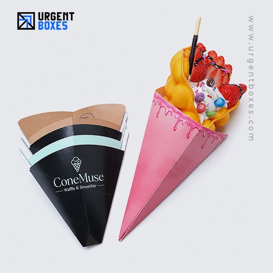 printed paper snack cones