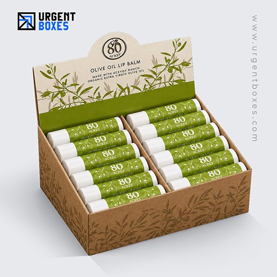 custom lip balm display boxes