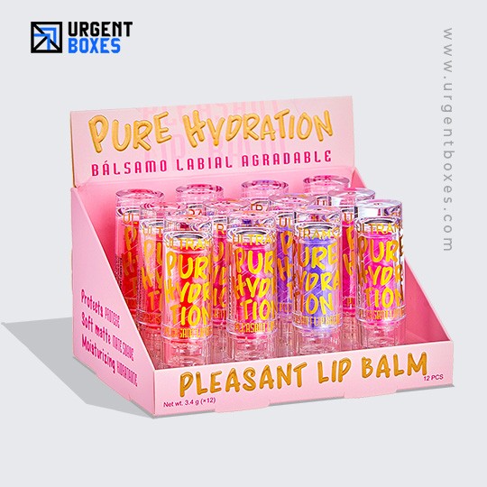 custom lip balm display boxes USA