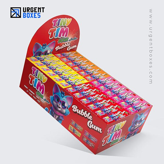 custom bubble gum display boxes