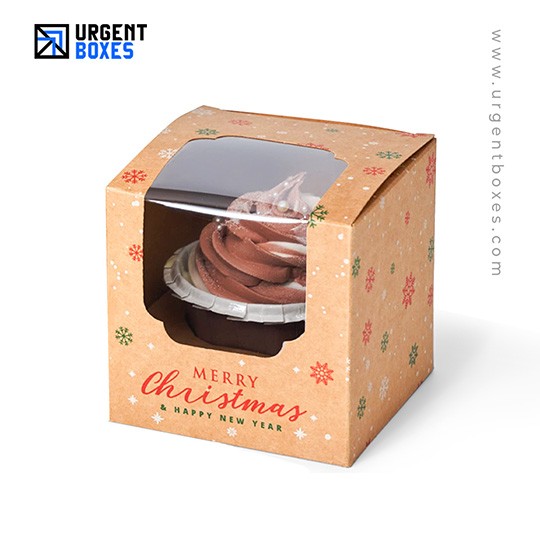 kraft christmas cupcake boxes