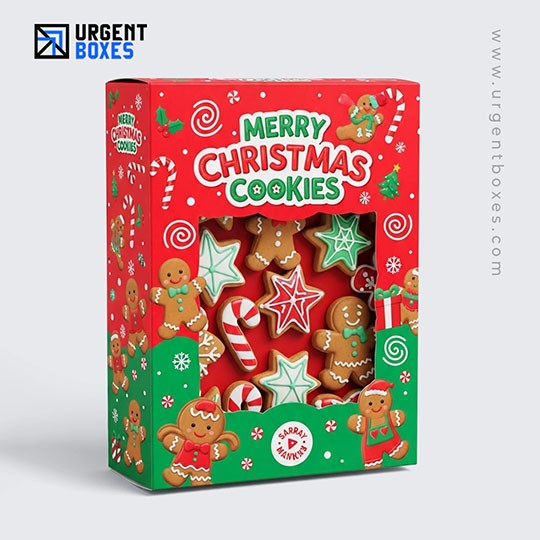 christmas themed cookie boxes