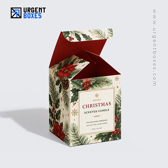 custom christmas candle boxes