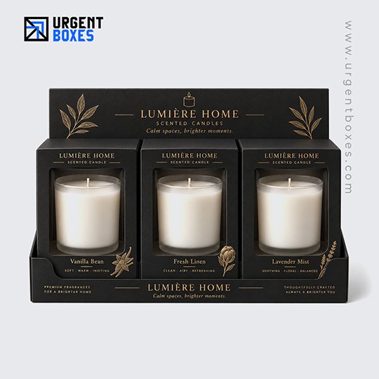 candle counter display boxes