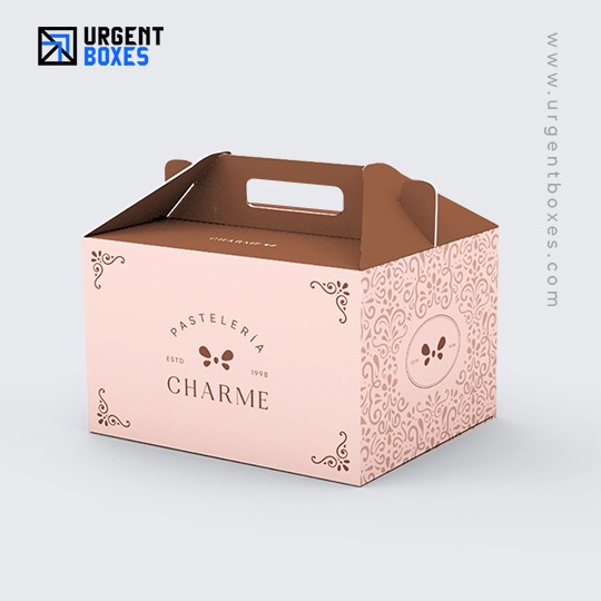 bakery takeout boxes with handle