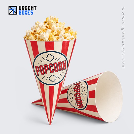 custom printed popcorn cones