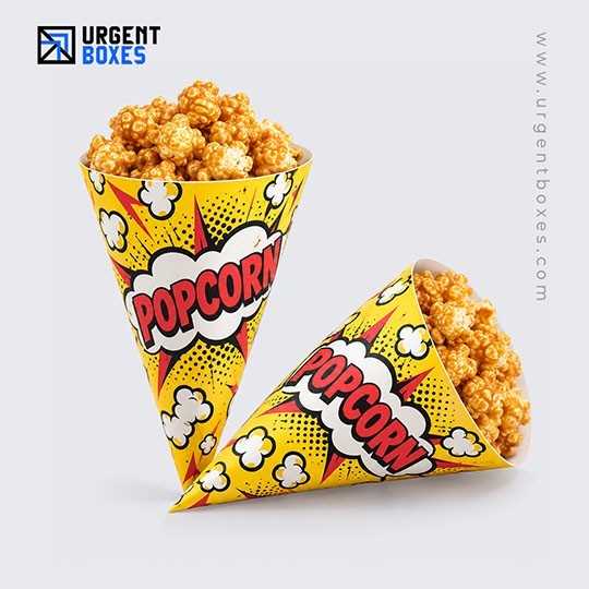 custom design popcorn cones