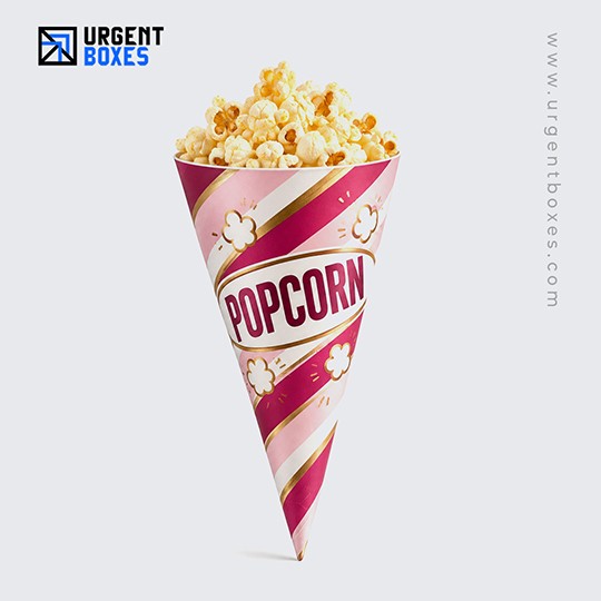cone shaped popcorn packaging