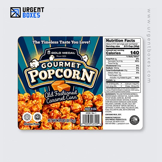 personalized popcorn labels