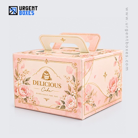 custom cake boxes with handles