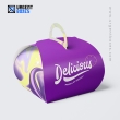 custom printed cake boxes with handles