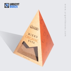 custom die-cut pyramid favor boxes