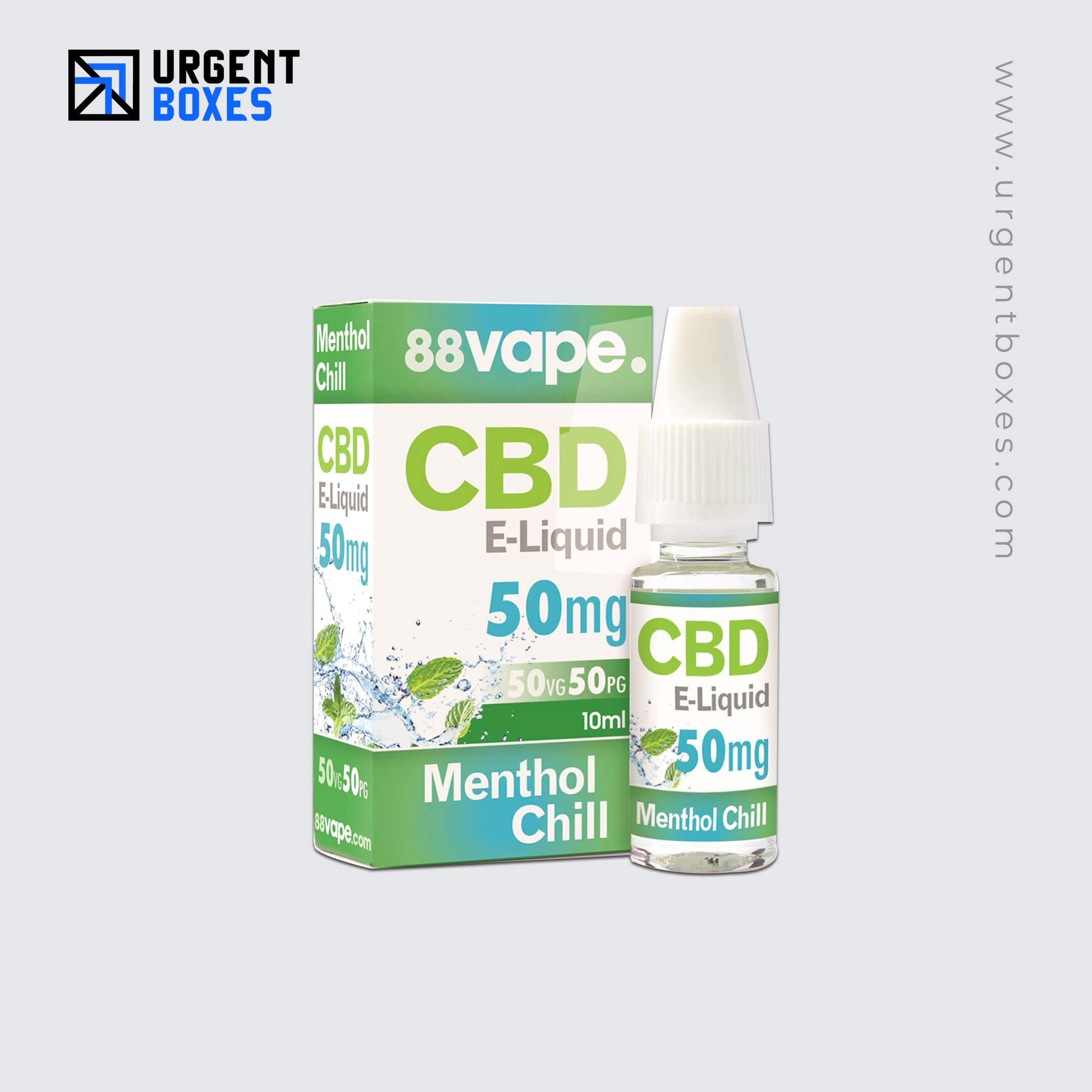 88 vape menthol chill 88 Vape - Menthol Chill E Liquid - 11mg / 16mg - 20 x 10ml (200ml Total) main image 0
